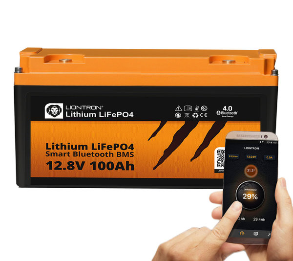 LIONTRON® LiFePO4 12,8V 100Ah LX Smart BMS mit Bluetooth