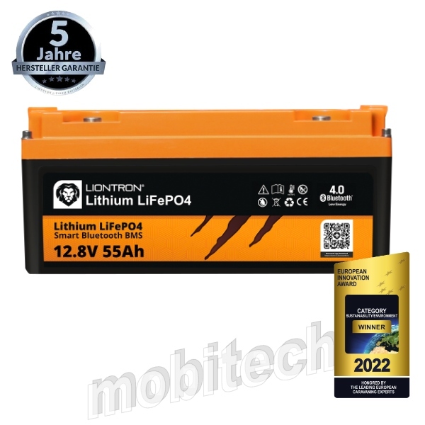 LIONTRON® LiFePO4 12,8V 55Ah LX Smart BMS mit Bluetooth