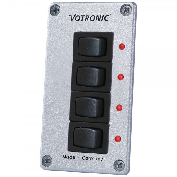 Votronic®1288 Schalter-Panel 4 S 8A EIN/Aus mit LED Control