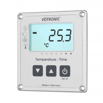 Votronic® 1253 LCD-Thermometer / Uhr S Anzeige