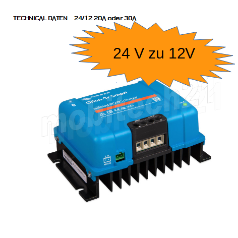 Orion-Tr Smart 24/12-20A (240W) DC-DC Ladegerät / Ladebooster, galv. Isoliert
