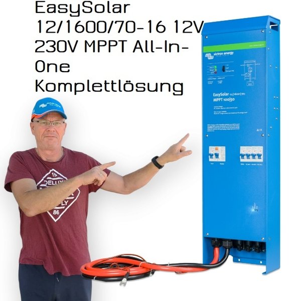 Victron EasySolar 12/1600/70-16 MPPT 12V 230V All-In-One Solar Lösung