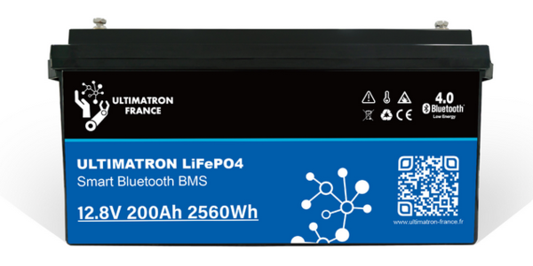 ULTIMATRON LiFePO4 12,8V 200Ah Lithium Akku mit Smart BMS 2560Wh UBL-12-200 PRO