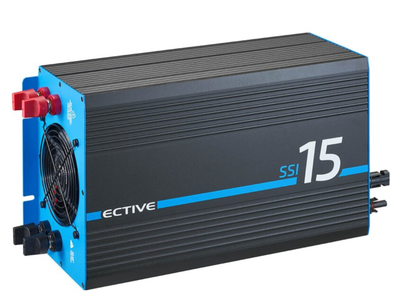 ECTIVE SSI 15 (SSI152) 4in1 1500W/12V Sinus-Wechselrichter mit MPPT-Solarladeregler, Ladegerät